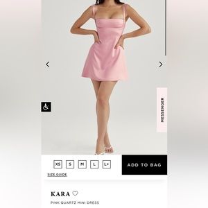 House of CB Kara Pink Quartz Mini Dress